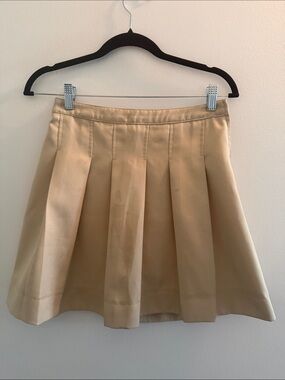 Vintage y2k 90s Tommy Hilfiger Beige Pleated School uniform Skirt